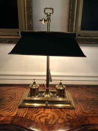 Vintage Chapman Bouillette Lamp Metal Shade