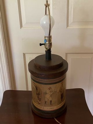 Raymond Waites Tyndale Frederick Cooper Wooden Golf Table Lamp (no Shade)