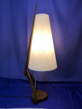 Vintage Mid Century Modern Danish Atomic Eames Nelson Era Spire Table Lamp