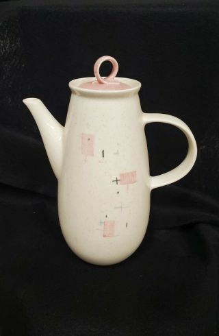 Vintage Vernon Ware Tickled Pink Classic Mid Century Coffee Pot