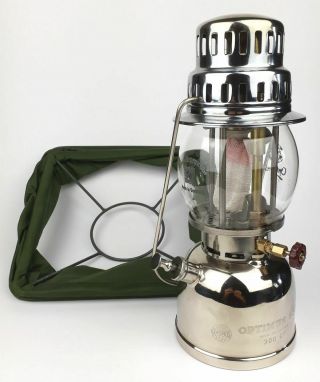 Kerosene Lantern Optimus 930 With Folding Shade From Swedish Army Rare (2)