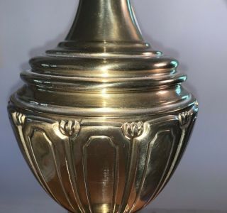 Vintage Stiffel Table Lamp Solid Brass Traditional Trophy Design 2