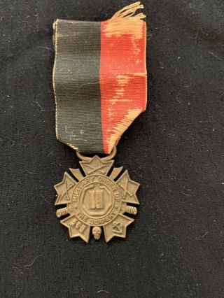 Spanish American War Us Military Order Of The Serpent Medal Split Wrap Broach