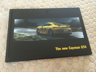 Porsche Official Cayman Gt4 Hardcover Prestige Sales Brochure 2016 Usa Edition.