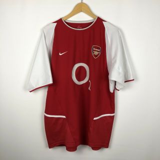 Vintage Arsenal 2002 2003 2004 Home Football Shirt Soccer Jersey Nike O2 Red