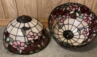 Vintage Dale Tiffany Stained Glass Lamp Shades -