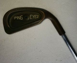 Ping Eye 2 Beryllium Copper 2 Iron Black Dot Vintage Golf Club 42 " R Hand