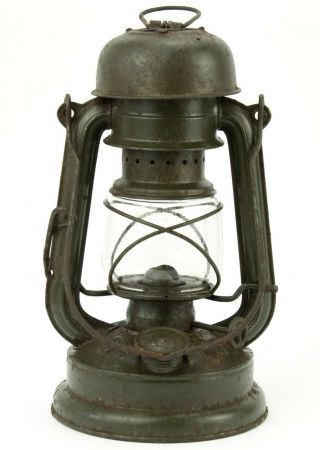 Vintage Lantern Feuerhand No.  176 Kerosene Oil Storm Lamp Wehrmacht Ww2