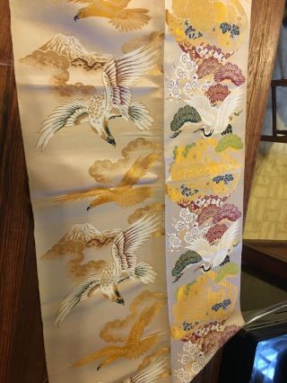 Vintage Japanese Kimono Silk Fabric 4 Yards