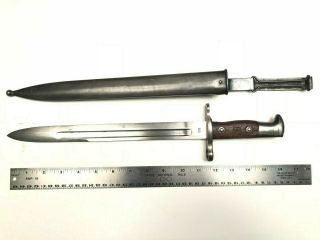 Springfield Krag Bayonet Dated 1902 With Scabbard Very Fine