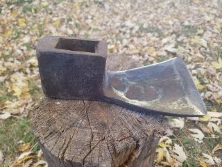 Vintage Adze Axe Head Tool Looks Hand Forged 4 1/2 Lbs.  4 1/2 In Wide Bit