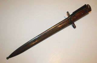 US M1892 Krag Bayonet w/ Scabbard and Belt Loop - Dated 1902 - 16 - 1/4 