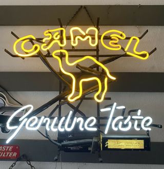 Camel “genuine Taste” Cigarettes Neon Sign