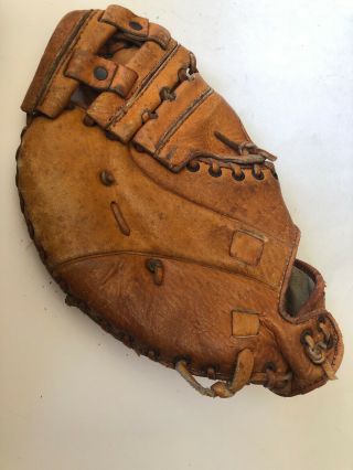 Vintage Collectible Baseball Glove Wales Pro Pocked Full Grain Right Hand Throw 2
