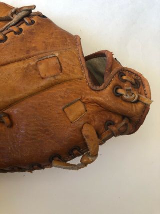 Vintage Collectible Baseball Glove Wales Pro Pocked Full Grain Right Hand Throw 3