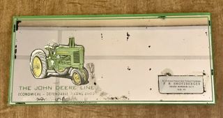 Vintage John Deere Tractor Advertising Sign Mirror Lititz Pa Manheim Pa Elm Pa