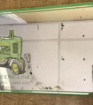 Vintage John Deere Tractor Advertising Sign Mirror Lititz Pa Manheim Pa Elm Pa 3