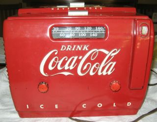 Coke Coca Cola Cooler Radio 1950 