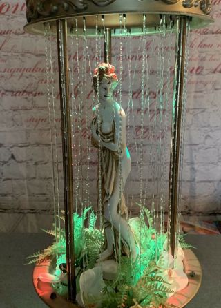 Vintage Creators Inc Hanging Mineral Oil Rain Motion Lamp Nude Grecian Goddess