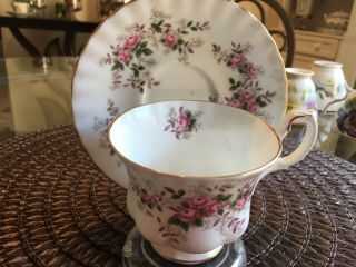 Vintage Tea Cup And Saucer Royal Albert Lavender Rose (rare) 1960s