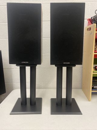 Vintage Speaker Stands Radioshack 40 - 1327 - 17” High,  7x7” Platform,  11x11” Base