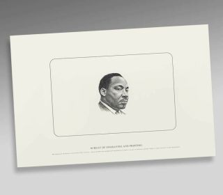 Print of Dr.  Martin Luther King,  Jr.  by the US Bureau of Engraving and Printing 3