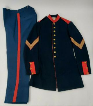 Spanish American War Us Army Artillery Corporal Tunic W/ Pants Tagged