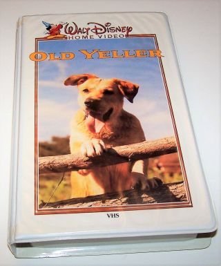 Vintage Walt Disney Home Video Old Yeller VHS Video Cassette in Clamshell 2
