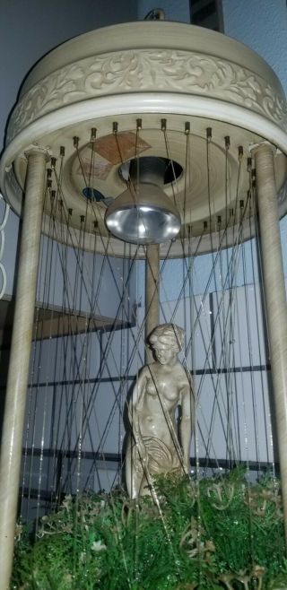 Vintage Hanging Mineral Oil Rain Lamp Nude Greek Goddess 3