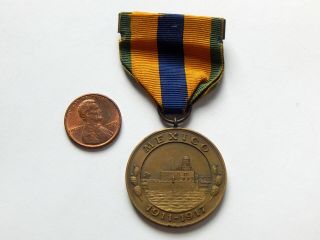 Numbered Us Navy Usmc Mexican Service Medal Us 1911 - 1917 Pre Wwi