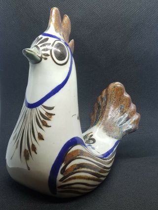 Ken Edwards Ke Mexico Tonala Chicken Bird Figurine Studio Art Pottery 7 " H 6 " L