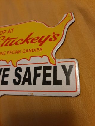 Stuckey ' s Fine Pecan Candies Porcelain License Plate Topper Sign United States 3