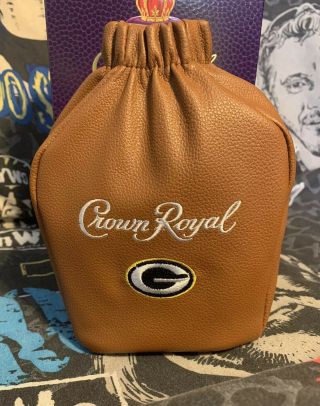 Limited Special Edition Crown Royal Bag W/box Green Bay Packers Nfl Football