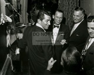 Dean Martin & Frank Sinatra Rat Pack Backstage At Sands - 8x10 Photo (aa - 357)