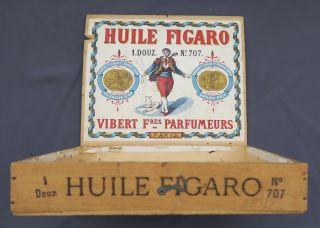 Coffret Parfumerie Vibert Frères Parfumeurs Paris 1900 Huile Figaro Parfum