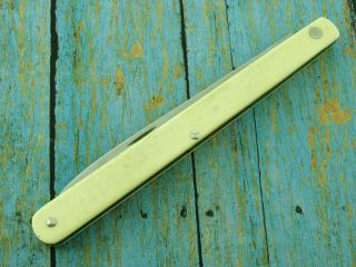 Vintage Schrade Usa Folding Melon Tester Birds Eye Rivet Pocket Knife Knives