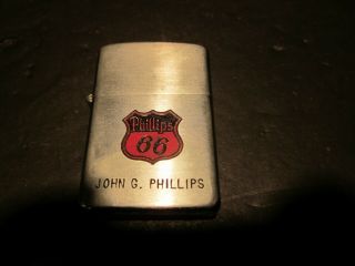 Vintage Phillips 66 Oil Dundee Lighter Gas Station Advertising John G Phillips