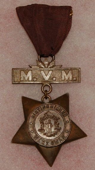 Mvm Massachusetts Volunteer Militia Distinguished Marksman Medal/badge (0220)