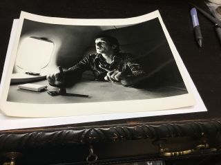 Black And White 8x10 Photo Of Hugh Hefner On Playboy’ Bunny Jet