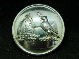 Bishop Mitre & Dove W Olive Branch Dual Crest 27mm S/p Livery Button Firmin 1900