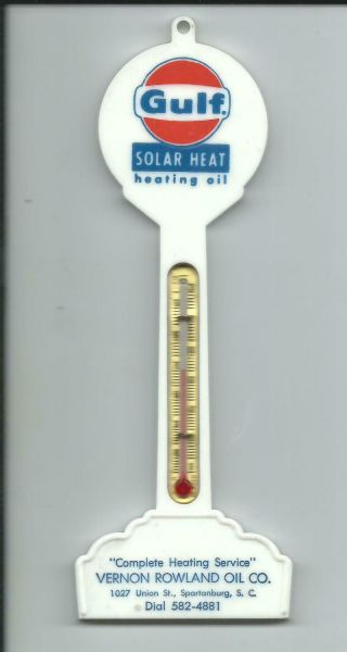 Pole Sign Thermometer,  Gulf Solar Heat,  Spartanburg,  Sc