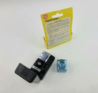 Vtg Agfalux C Flash Cube with Case And Flash Cubes (18 Flashes total) 3