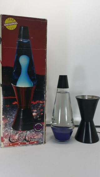 17 " / 32 Oz Purple Lava / Clear Fluid Midnight Lava Glitter Motion Lamp 8409