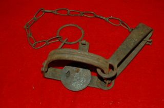 Vintage Diamond Brand 21 Double Jaw Long Spring Trap