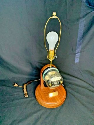 Westinghouse Electric Watt Hour Meter Single Phase Ob Table Desk Lamp -