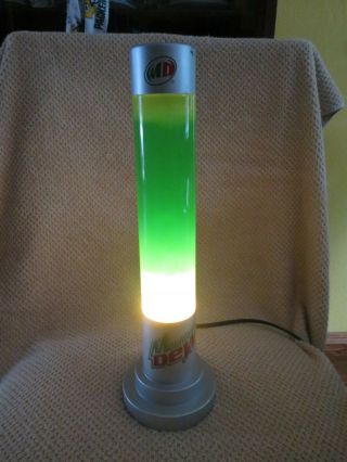 Mountain Dew Lava Lamp 14 1/2 " Tall Great Collectible