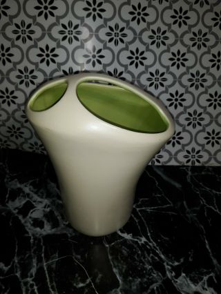 Vintage Red Wing Pottery Large Vase B1429 Green Inside