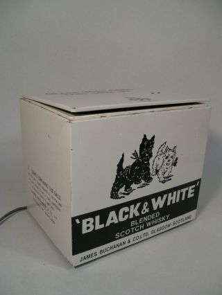 Vtg Black & White Scotch Whisky Jack In The Box Pop Up Terrier Display Ad Sign