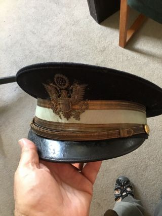 Pre - Wwi Connecticut National Guard Infantry Officers Visor Hat