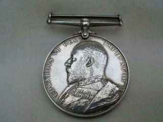 Edward Vii Volunteer Force Long Service Medal - 3064 Pte T.  Roots.  1st/kentr.  G.  A.  V